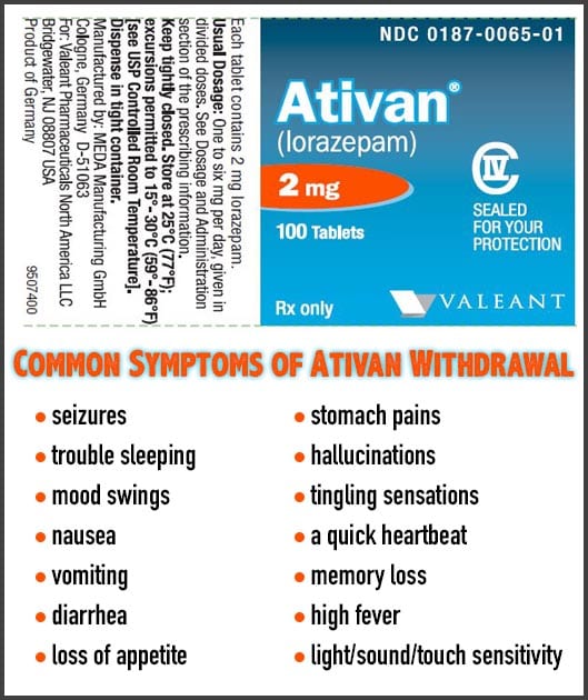 ativan withdrawal