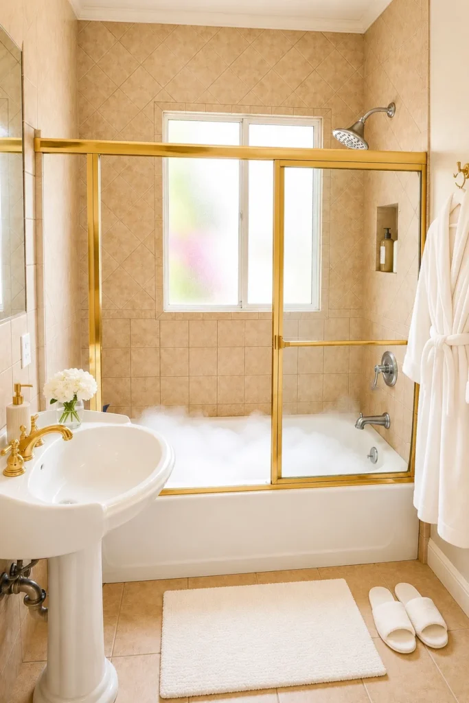 Private guest bathroom at the Revive Detox residential detox facility in Los Angeles